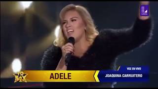 Yo Soy Adele  Joaquina Carruitero 3ra Gala 29112018 [upl. by Bertle]