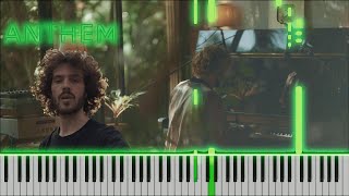 FKJ  Anthem Just Piano Tutorial [upl. by Hylan450]