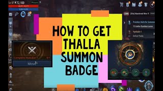 MIR4 Hydrakin 1 How to get Thalla Summon Badge [upl. by Manfred151]