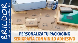 DIY PACKAGING PERSONALIZADO  VINILO amp SERIGRAFÍA [upl. by Harpole]