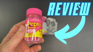 One minute Review Pepto Bismol Chews Fast and Effective Digestive Relief [upl. by Irol]