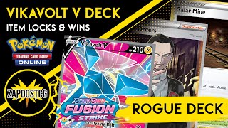 Vikavolt V Deck  ITEM LOCK Is Stronger Than Ever With Fusion Strike Pokemon TCG [upl. by Georgetta]