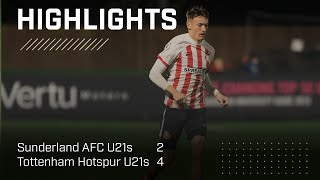 U21s Suffer Home Defeat  SAFC U21s 2  4 Tottenham Hotspur U21s  Premier League 2 Highlights [upl. by Yla652]