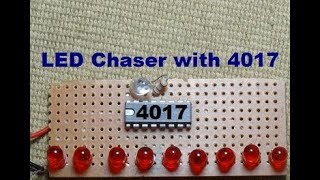 LED Chaser with only 4017 [upl. by Collier]