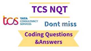 TCS NQT ❤️ Coding Questions amp Answers NINJA  DIGITAL PRIME Selection Process InterviewOFFLINE [upl. by Isadore714]