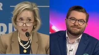 Sky News host reacts to Gwen Walzs awkward rant [upl. by Suoivatram]