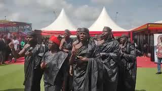 HOMMAGE AU PRÉSIDENT BÉDIÉ SUIVEZ LE PASSAGE DES CHANTEURS TRADITIONNELS BAOULÉ [upl. by Cherri]