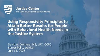 Using Responsivity Principles to Attain Better Results for People with Behavioral Needs [upl. by Henigman]