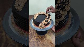 Chocolate Cake design chocolatecake chocolatecakedecoration shortvideo youtubeshorts cake [upl. by Clea]