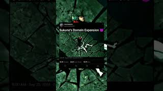 Sukunas Domain Expansion  Jujutsu Kaisen  anime shorts [upl. by Onnem]