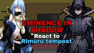 Eminence in Shadow React To Rimuru as the Diablo Master  PART 1  Gacha react  ENG [upl. by Talyah227]