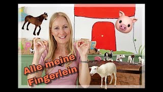 🖐🏻 Alle meine Fingerlein  Fingerspiele für Kinder I Kita Spiele I Fingerspiel mit Tieren I [upl. by Ggerc311]