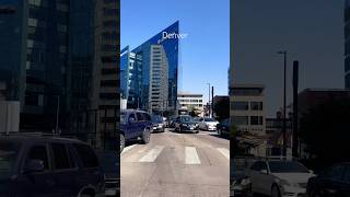 Downtown Denver Colorado denver usashorts denvercolorado colorado cityview driving usa [upl. by Nnyla]