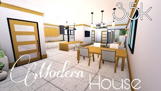 BLOXBURG 35K MODERN HOUSE  NONGAMEPASS  SPEEDBUILD [upl. by Duff]