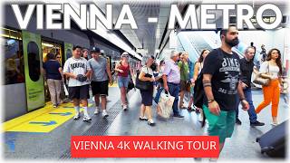 Vienna 🇦🇹 Metro Walk U3 to U6 Zieglergasse  Burggasse [upl. by Atekram]