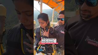 Himalayan Bungy Rishikesh bungee bungeejumping jumping adventure trending viral shorts [upl. by Nidraj]