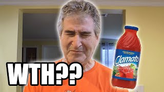 HOCK IN MY MOUTH Clamato Juice Review 😮 [upl. by Rockie513]