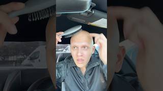 BRUSHING 🪥 my BALDNESS 👨🏽‍🦲 comedy funny lol [upl. by Aener667]