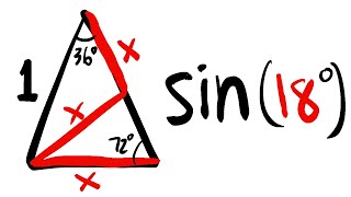 this special triangle gives us sin18º [upl. by Arvell]