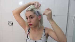 Como retocar a raiz do cabelo platinado [upl. by Tay]