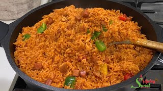 THIS IS THE EASIEST JOLLOF RICE  Tips To Make The Perfect Jollof RICE Every Time SOOO DELICIOUS 😋 [upl. by Colette]