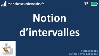 Notion dintervalles [upl. by Strang]