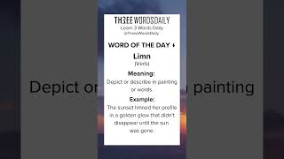 Learn what Limn means english vocabulary learnenglish englishvocabulary shorts [upl. by Haskel]