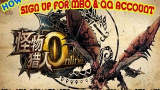 How To sign up for Monster Hunter Online and QQ Account [upl. by Remsen]