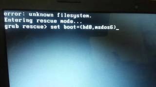 FIX GRUB RESCUE UNKNOWN FILE SYSTEM ERROR [upl. by Paff]