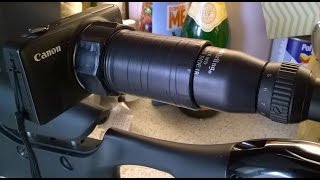 DIY RIFLE SCOPE TO CAMERA ATTACHMENT BUILD Update 01 05 16 [upl. by Ahsenre634]