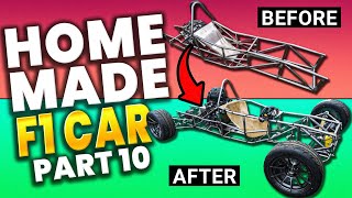 Homemade Formula One Car Starts Under Its Own Power  Pt 10 [upl. by Ahsinid]