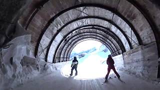 Schwarze Schneid Skitunnel Tiefenbachgletscher [upl. by Nivra]