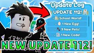 🏫🥚 NEW SCHOOL WOLRD 🎁📰 NEW UPDATE 112 IN REBIRTH CHAMPIONS X ROBLOX [upl. by Nannek]