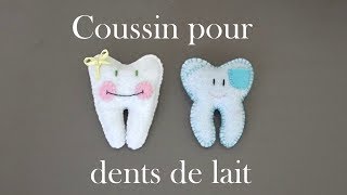 COUTURE  Coussin en feutrine pour dents de lait [upl. by Lirva]