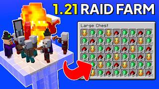 THE BEST RAID FARM IN MINECRAFT 121 [upl. by Annuhsal675]