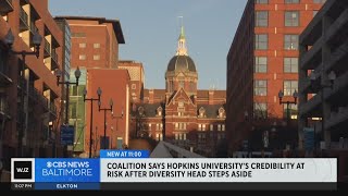 Coalition says Hopkins Universitys credibility at risk after diversity head resigns [upl. by Harmony]