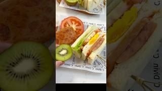 Super sandwich for breakfast food cooking chinesefood recipe sandwich livingalone [upl. by Wiersma380]