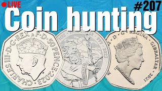 50p Coin Hunting  Live 207 [upl. by Gottuard]