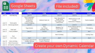 Dynamic Calendar [upl. by Aicatsan449]