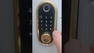 Air bnb ttlock instructions unlocking and locking with pinpad [upl. by Erda99]