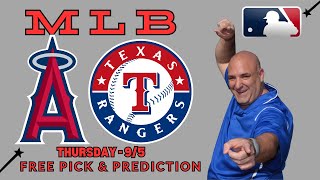 Angels Vs Rangers MLB Picks for Thursday 95  Picks And Parlay [upl. by Anelegna]