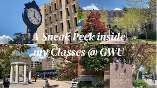 A Sneak Peek inside my Classes  GWU [upl. by Auohc]