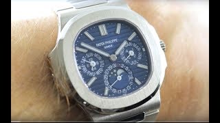 Patek Philippe Nautilus Perpetual Calendar 57401G001 Patek Philippe Watch Review [upl. by Cuttie780]