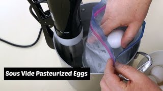 How to Pasteurize Eggs using a Sous Vide Circulator  Pasteurized Eggs  Amy Learns to Cook [upl. by Jeno2]