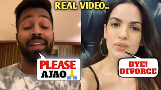 Hardik Pandya Video Chat With Natasha Stankovic After Divorce  Hardik Natasha Divorce [upl. by Pasho]