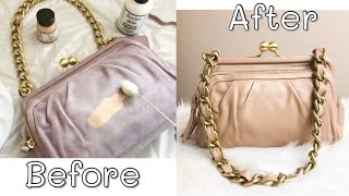 How I Dyed My Coach Purse with Angelus Acrylic Leather Paint  How To Dye a Leather Bag [upl. by Ellainad]