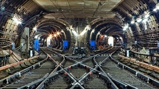 метро тоннель подземелье московского метрополитена  subway tunnel underground Moscow Metro [upl. by Aimal]