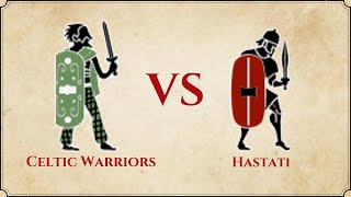 ROME II Total War  Celtic Warriors VS Hastati [upl. by Farny]