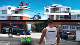 Franklins House Turned into a POLICE STATION in GTA 5 [upl. by Kerstin]