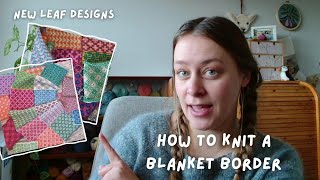 Add a knitted border to a Blanket [upl. by Kirby758]